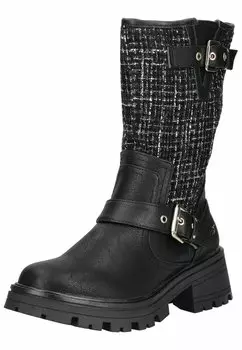 Ковбойские/байкерские сапоги Mustang, черный