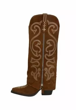 Ковбойские/байкерские сапоги sacha, серо-коричневый