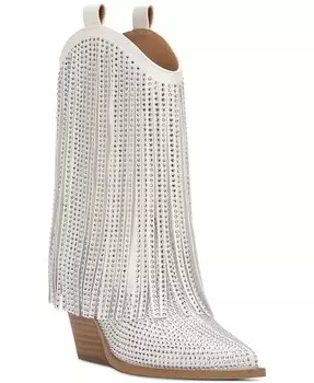 Ковбойские ботильоны Paredisa со стразами и бахромой Jessica Simpson, белый