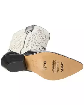 Ковбойские ботинки из кожи и замши Isabel Marant Duerto, черный