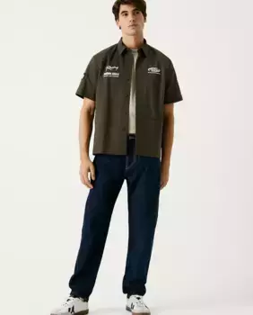 Ковбойские джинсы для мужчин Red Bull Racing с зауженным кроем Pepe Jeans, синий