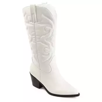 Ковбойские сапоги Chantry до колена Journee, белый