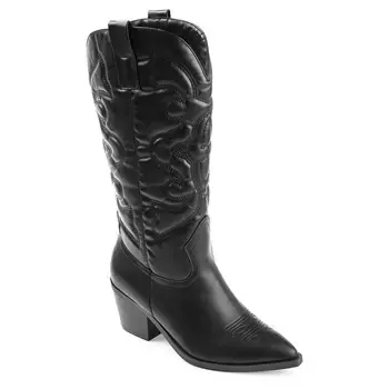 Ковбойские сапоги Chantry до колена Journee, черный