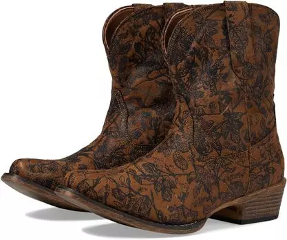 Ковбойские сапоги Emma Floral Roper, цвет Tan