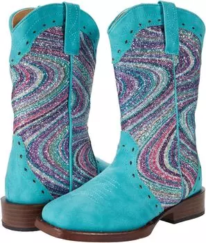 Ковбойские сапоги Glitter Swirl Roper, синий