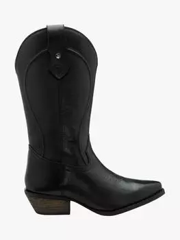 Ковбойские сапоги из клайновой кожи Ravel, черный