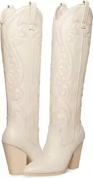 Ковбойские сапоги Lasso Boot Steve Madden, цвет Bone Leather