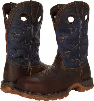 Ковбойские сапоги Maverick XP 11" Comp Toe Waterproof Durango, цвет Dark Brown/Vintage Flag