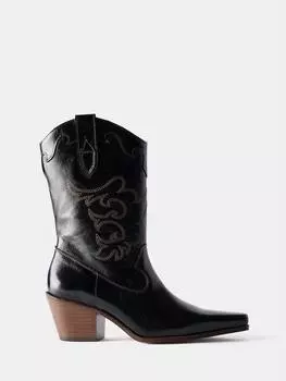 Ковбойские сапоги Mint Velvet, черный