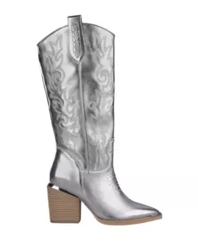 Ковбойские сапоги на каблуках Alma En Pena, серый