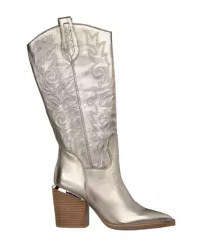 Ковбойские сапоги на каблуке с вышивкой Alma En Pena, желтый