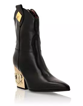 Ковбойские сапоги на среднем каблуке Gothic Plein Philipp Plein, черный