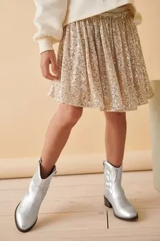 Ковбойские сапоги Next, серебряный