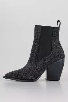 Ковбойские сапоги Ria с блестками Allsaints, черный