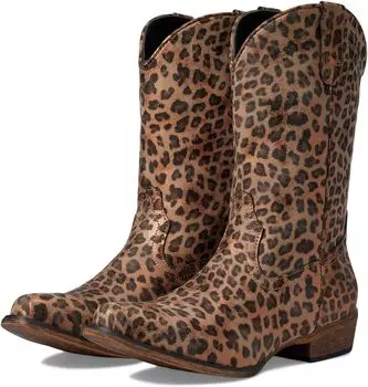 Ковбойские сапоги Riley Cheetah Roper, цвет Tan