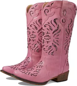 Ковбойские сапоги Riley Glitz Roper, розовый