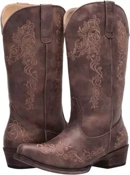 Ковбойские сапоги Riley Roper, цвет Brown Faux Leather 2