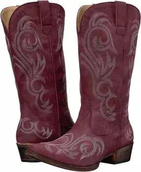 Ковбойские сапоги Riley Roper, цвет Red Faux Leather