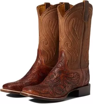 Ковбойские сапоги Saddle Floral Roper, коричневый