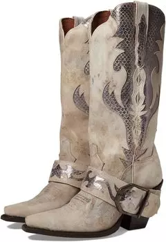 Ковбойские сапоги Sydney Dan Post, цвет Off-White