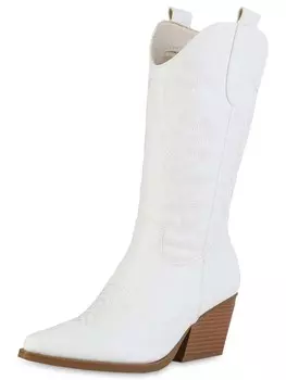Ковбойские сапоги Van Hill Cowboy Boots Evelyn, белый