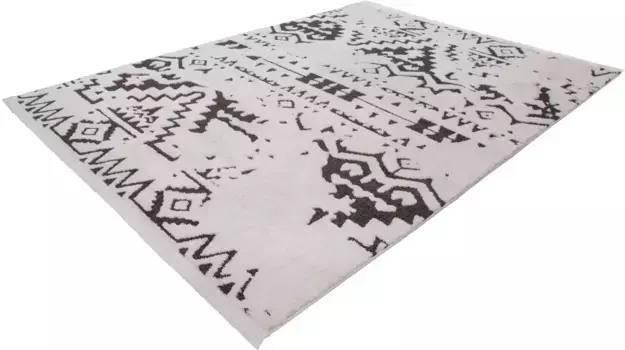 Ковер Andas "Courtney", прямоугольный, этнический, для гостиной 200х290 см, белый/черный