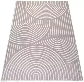 Ковер andas ""Fadel"", прямоугольный, 3D-эффект, мягкий короткий ворс, прост в уходе, легкий блеск, скандинавский вид 60х90 см, цвет sand