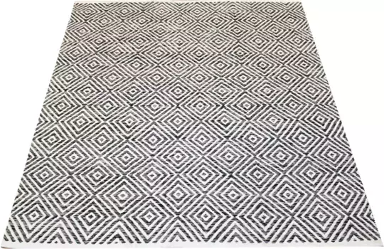 Ковер Andas "Helen", прямоугольный, плоский ковер, мягкий, простой в уходе, элегантный 80х150 см, серый