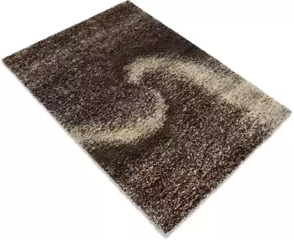 Ковер Андас лохматый "Фоскрос", прямоугольный, современный дизайн, мягкий и уютный, для гостиной Andas 160х230 см, цвет schoko