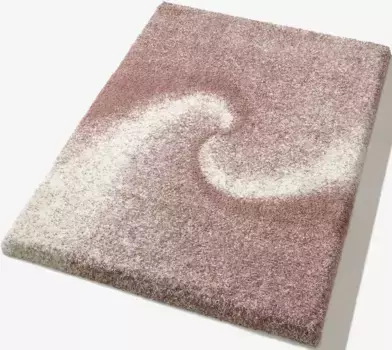 Ковер Андас лохматый "Фоскрос", прямоугольный, современный дизайн, мягкий и уютный, для гостиной Andas 160х230 см, цвет ros