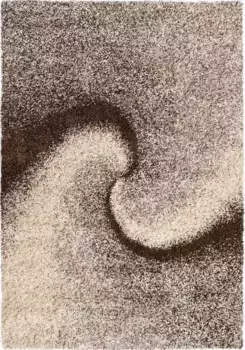 Ковер Андас лохматый "Фоскрос", прямоугольный, современный дизайн, мягкий и уютный, для гостиной Andas 160х230 см, коричневый