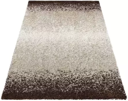 Ковер Andas Shaggy "Gislev", прямоугольный, современный цветовой градиент, мягкий и уютный, для гостиной 200х290 см, коричневый