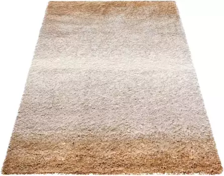 Ковер Andas Shaggy "Gislev", прямоугольный, современный цветовой градиент, мягкий и уютный, для гостиной 60х110 см, цвет natur