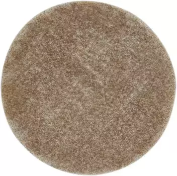 Ковер Andas Shaggy "Lahti", круглый, однотонный, мягкий и приятный, идеально подходит для гостиной и спальни 100 см, серо-коричневый