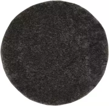 Ковер Andas Shaggy "Lahti", круглый, однотонный, мягкий и приятный, идеально подходит для гостиной и спальни 100 см, цвет anthrazit