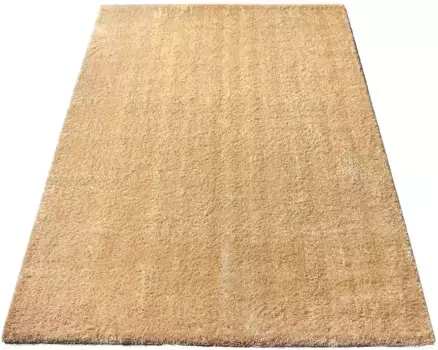 Ковер Andas Shaggy "Tread", прямоугольный, мохнатый, однотонный, мягкий и приятный, простой в уходе, для гостиной 80х150 см, цвет mais