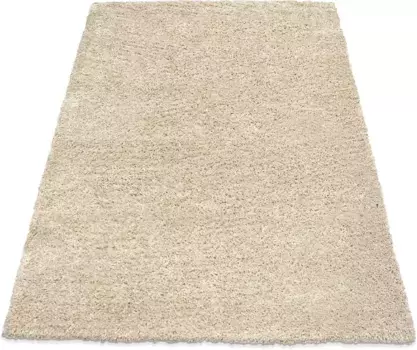 Ковер Andas Shaggy "Tread", прямоугольный, мохнатый, однотонный, мягкий и приятный, простой в уходе, для гостиной 240х340 см, бежевый
