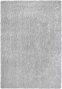 Ковер Andas Shaggy "Tread", прямоугольный, мохнатый, однотонный, мягкий и приятный, простой в уходе, для гостиной 60х110 см, цвет silberfarben