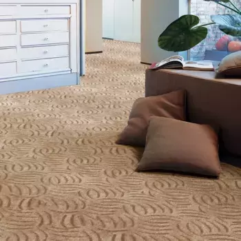 Ковер Andiamo "Амберг", прямоугольный, ширина 200, 300, 400 или 500 см, эффект высокий-низкий, износостойкий 500х350 см, бежевый