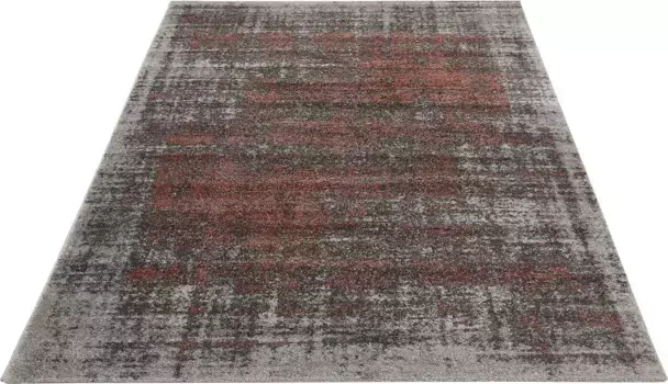 Ковер Andiamo "Campos", прямоугольный, короткий ворс, современный дизайн, гостиная 200х290 см, серый/коралловый