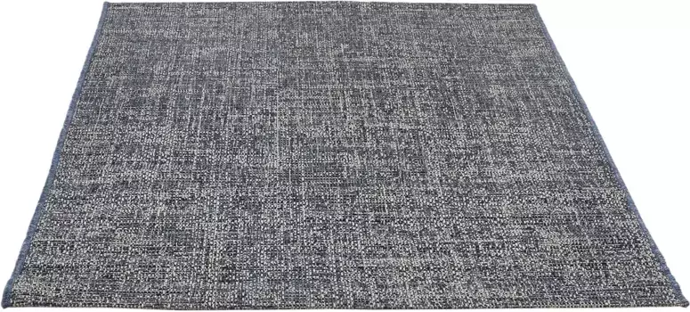 Ковер Andiamo "Clyde 3", прямоугольный, плоского плетения, крапчатый, подходит для внутреннего и наружного использования, гостиная 160х230 см, бежевый/синий