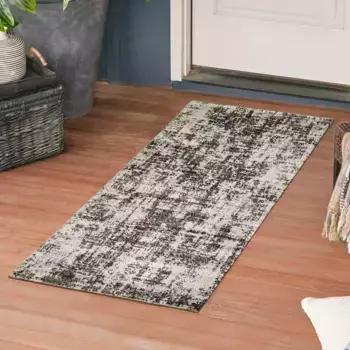 Ковер Andiamo "Colore 1", прямоугольный, современный дизайн, подходит для использования внутри и снаружи помещения, гостиная 160х230 см, антрацит/серый