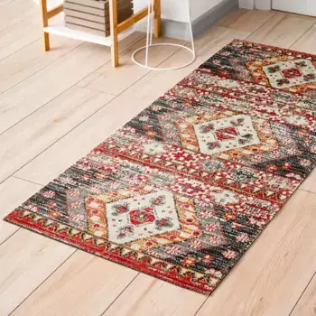 Ковер Andiamo "Colore", прямоугольный, современный восточный вид, подходит для внутреннего и наружного использования, гостиная 67х140 см, цвет multi