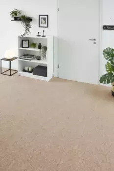 Ковер Andiamo "Игольчатый фетр Milo", прямоугольный, однотонный, ширина 100 см или 200 см, износостойкий, гостиная 200х300 см, бежевый