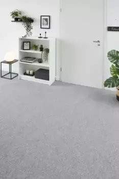 Ковер Andiamo "Игольчатый фетр Milo", прямоугольный, однотонный, ширина 100 см или 200 см, износостойкий, гостиная 200х1000 см, серый