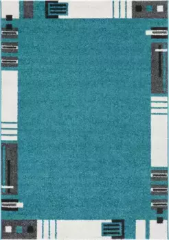 Ковер Andiamo "Luna 3", прямоугольный, для гостиной 160х230 см, бирюзовый