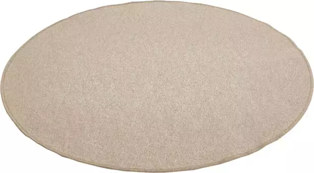 Ковер Andiamo "Luton", круглый, в крапинку, идеально подходит для гостиной и спальни 133 см, темно-бежевый
