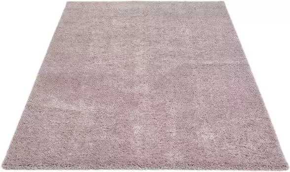 Ковер Andiamo с высоким ворсом "Чикаго", прямоугольный, однотонный, мягкий и приятный, идеально подходит для гостиной и спальни 160х230 см, цвет altrosa