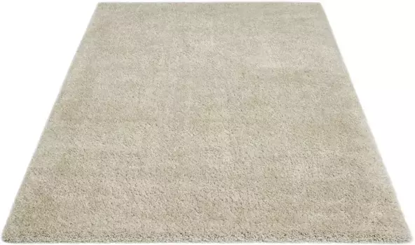 Ковер Andiamo с высоким ворсом "Чикаго", прямоугольный, однотонный, мягкий и приятный, идеально подходит для гостиной и спальни 160х230 см, бежевый