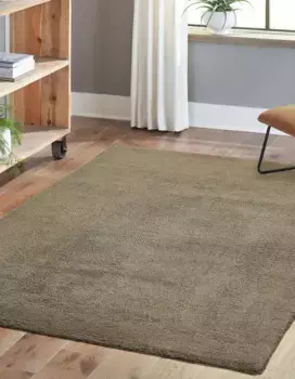 Ковер Andiamo "San Paolo", прямоугольный, однотонный, мягкое качество, идеально подходит для гостиной и спальни 160х230 см, серо-коричневый